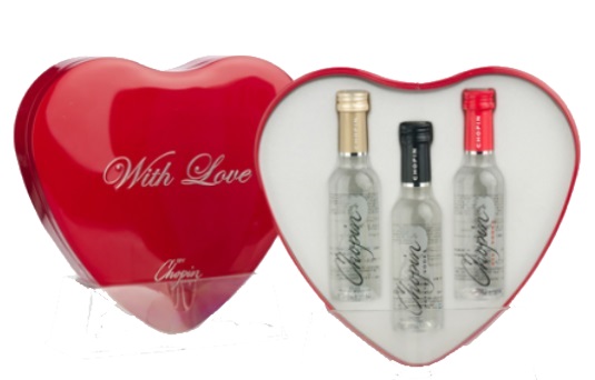 Chopin vodka With Love Heart 3x0,05 l