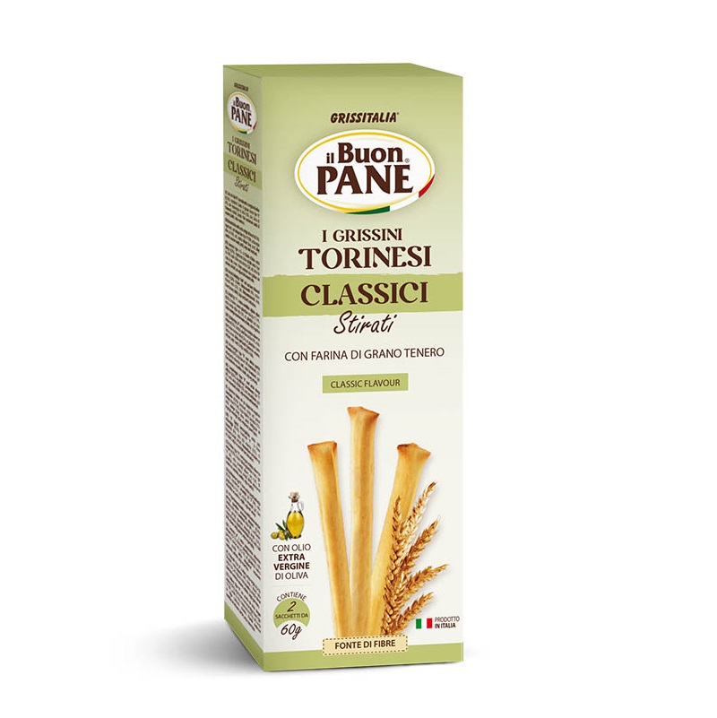 Klasszikus ízű Grissini – Grissini Torinesi Classici 120gr Grissitalia
