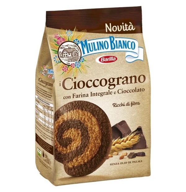 Cioccograno Biscotti a base di farina integrale e cioccolato fondente 350gr Mulino Bianco