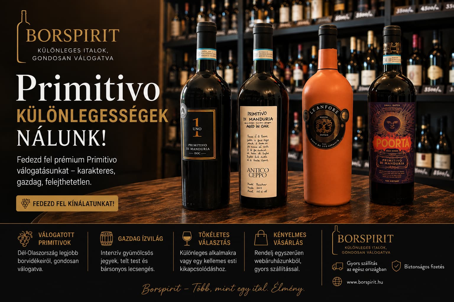 Primitivo csomag